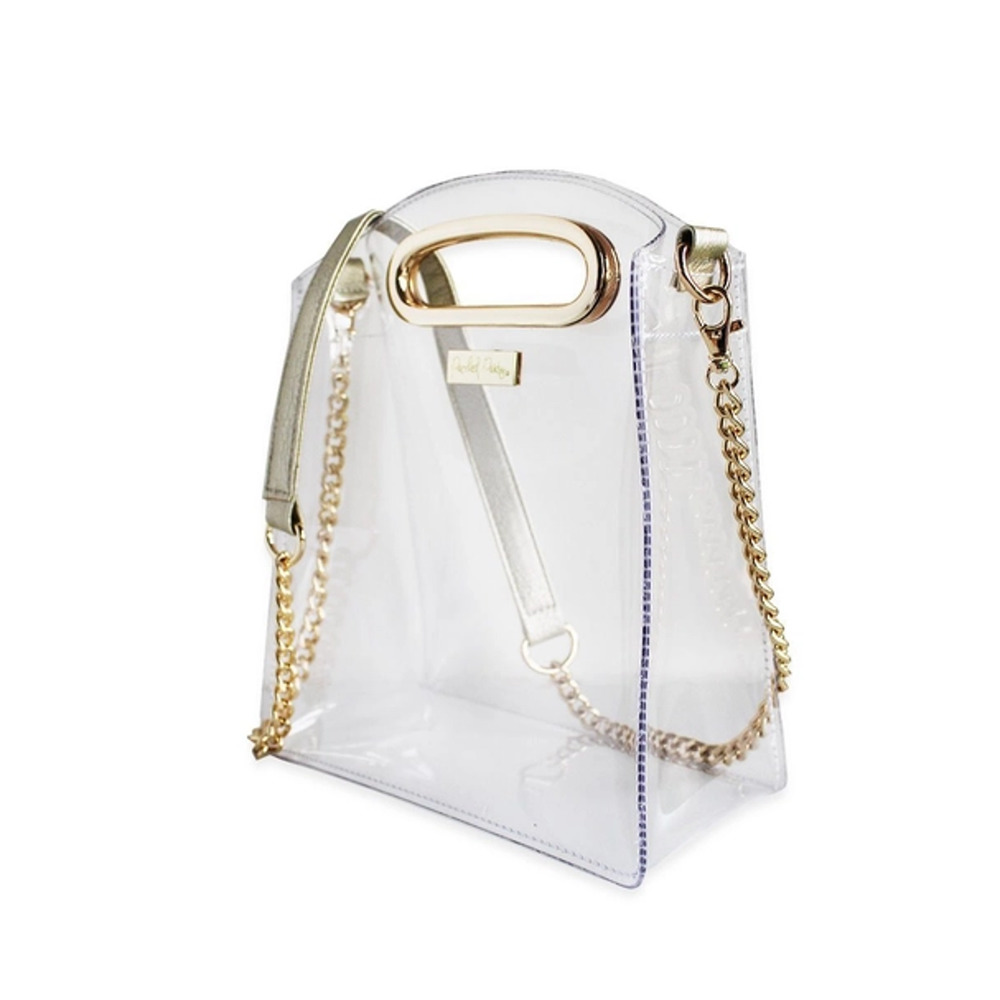 Gold Clear Stadium Gameday Festival Cooper Crossbody Bag - Picture 2 of 3